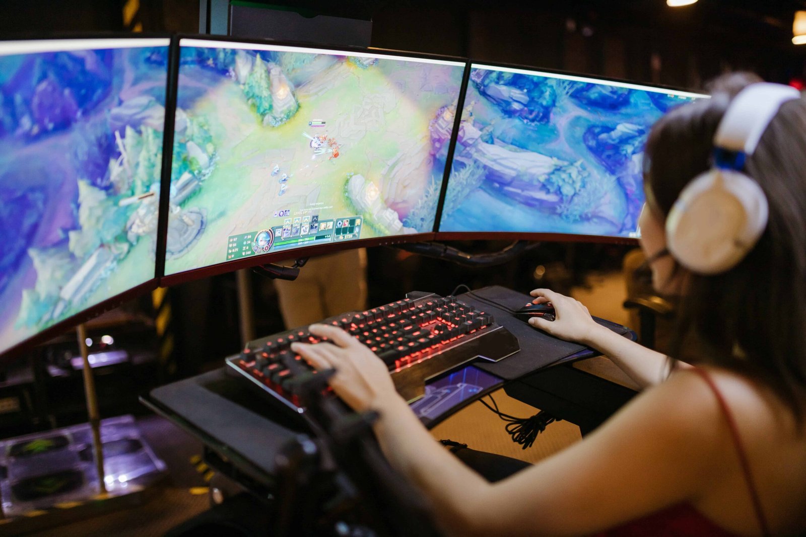 Photo from Pexels by RODNAE Productions. Woman playing an online video game.